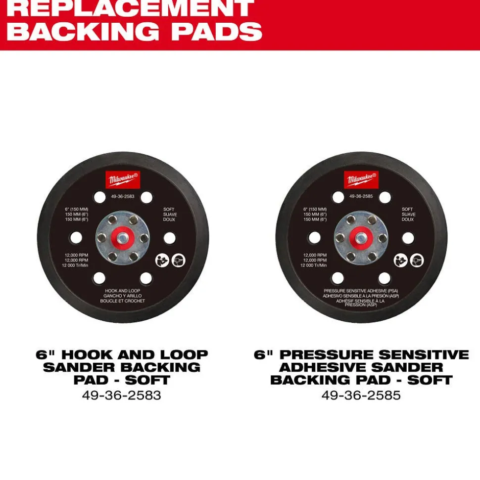 Milwaukee Tools M12 FUEL 6" Random Orbital Sander Kit (3/32") 2584-22CX