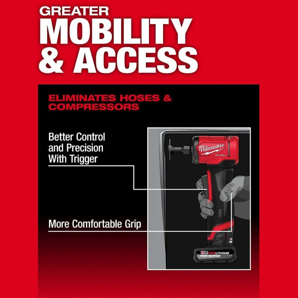 Milwaukee Tools M12 FUEL™ 1/4" Right Angle Die Grinder Kit 3485-22