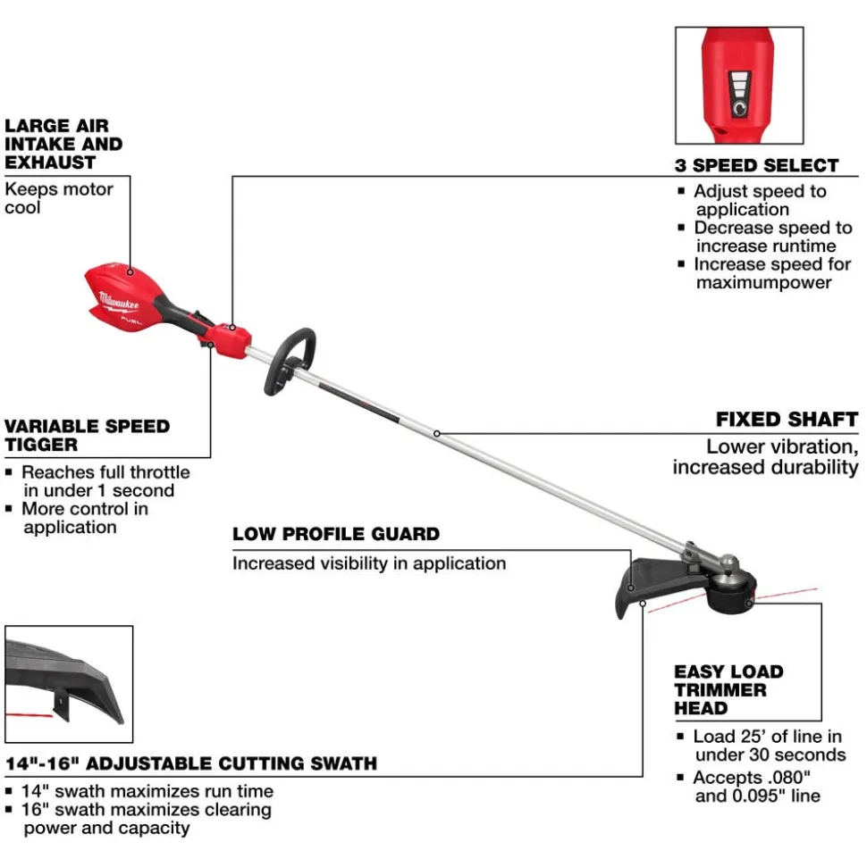 Milwaukee Tools M18 FUEL 16" String Trimmer (Bare Tool) 3046-20