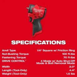 Milwaukee Tools M12 FUEL™ 1/4