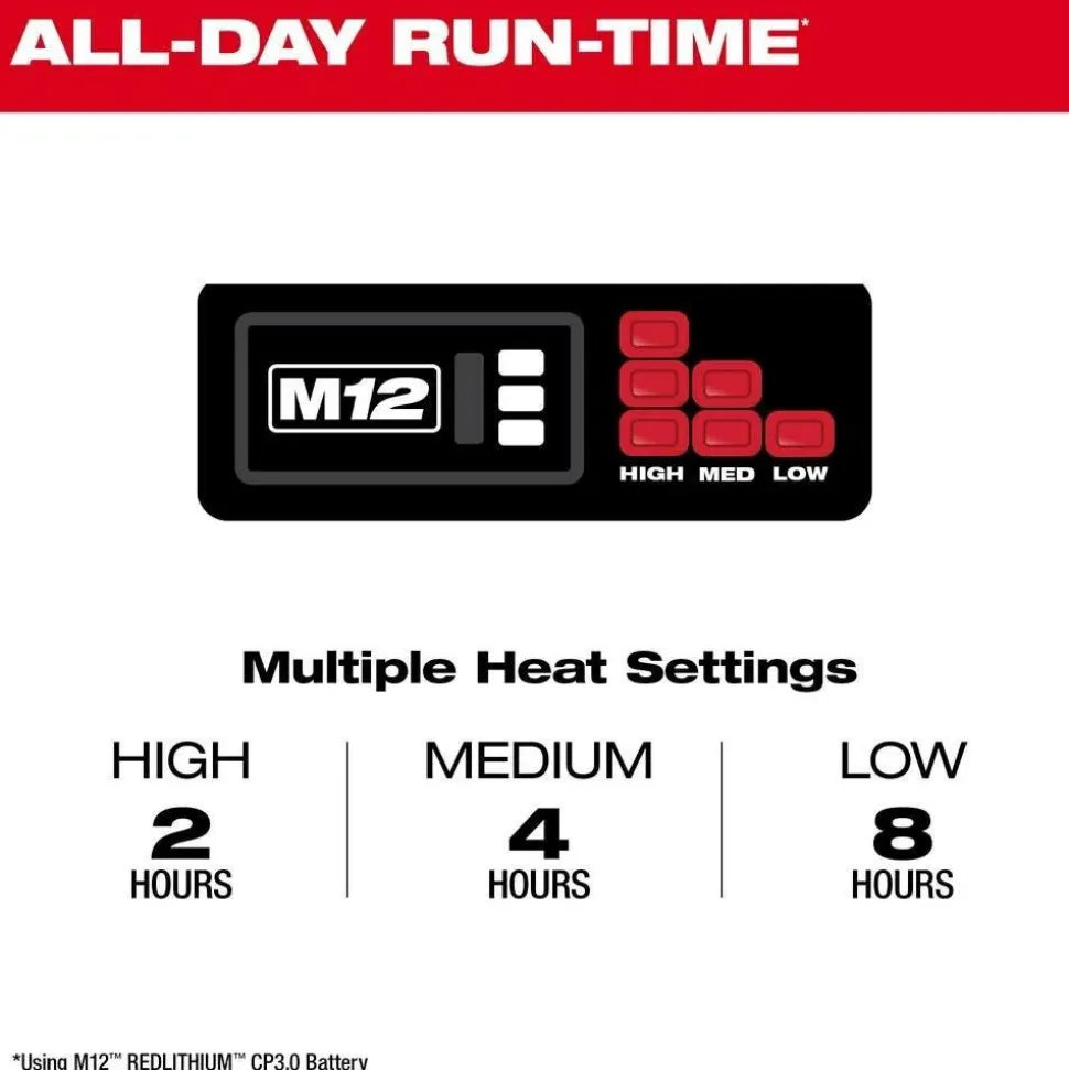 Milwaukee Tools M12 Gray Heated Hoodie Only 306G-20