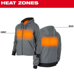 Milwaukee Tools M12 Heated Hoodie Grey, Kit 306G-21
