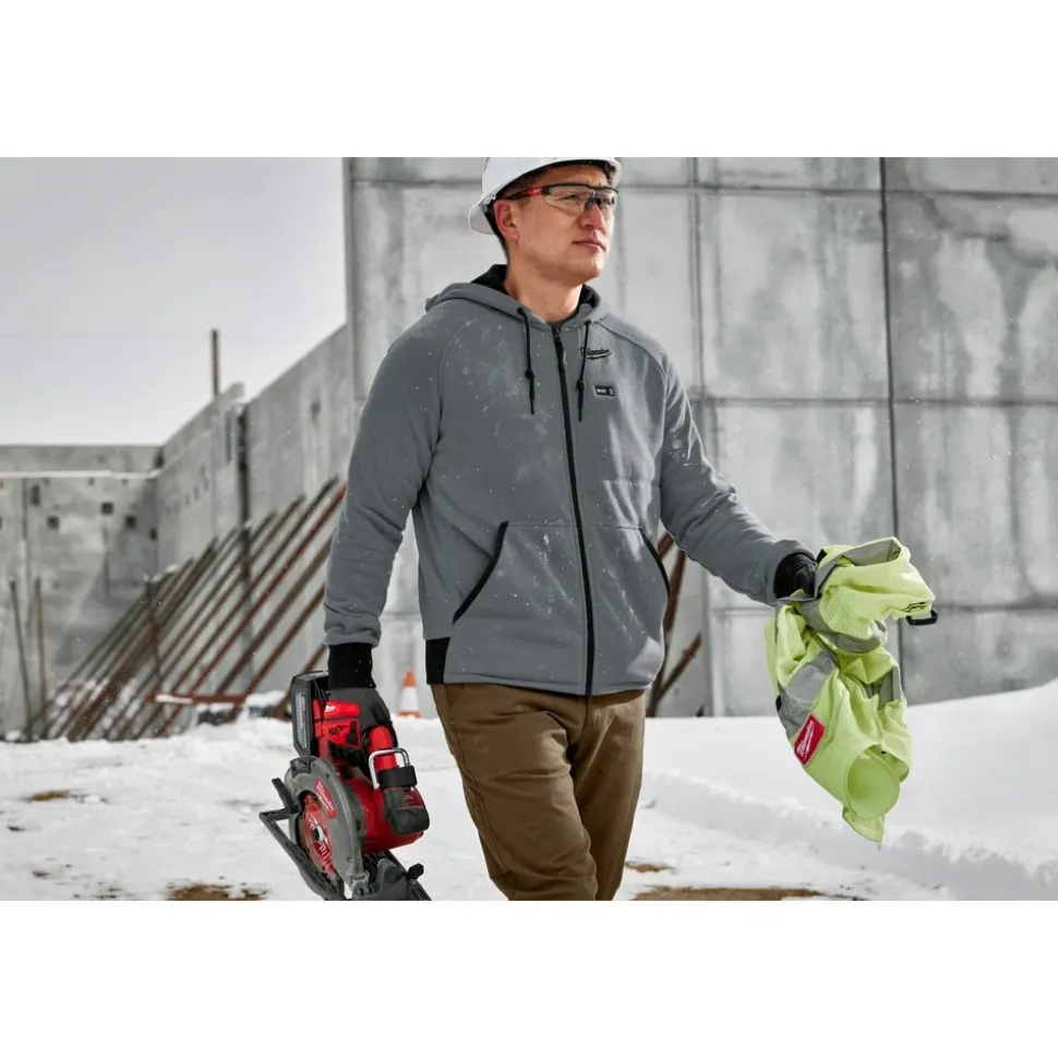 Milwaukee Tools M12 Heated Hoodie Grey, Kit 306G-21