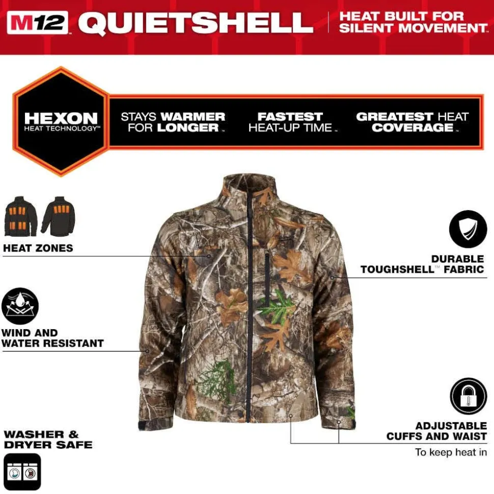 Milwaukee Tools M12 Heated Toughshell Jacket Camo, Kit M101C