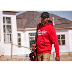Milwaukee Tools Midweight Pullover Hoodie Red 352R