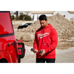 Milwaukee Tools Midweight Pullover Hoodie Red 352R