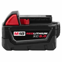 Milwaukee Tools M18 RADIUS LED Compact Site Light 2200 Lumens 2144-20 (BARE TOOL), Milwaukee RedLithium USB 600 Lumen Low-Profile Headlamp (3.0Ah) Kit , and M18 Red Lithium 5.0 Ah XC Battery KIT-2144-20-2115-21-48-11-1850