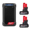 Milwaukee Tools (2) M12 REDLITHIUM HIGH OUTPUT XC5.0 Battery Pack and M12 Bluetooth Radio & Charger (Bare Tool) KIT-48-11-2450-48-11-2450-2951-20