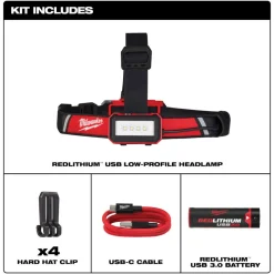 Milwaukee Tools M18 Rover Dual Power 4,000 Lumen Flood Light (Bare Tool), REDLITHIUM USB Rechargeable 500 Lumen Pivoting Flashlight (3.0Ah) Kit, and M18 Red Lithium 5.0 Ah XC Battery KIT-2366-20-2113-21-48-11-1850
