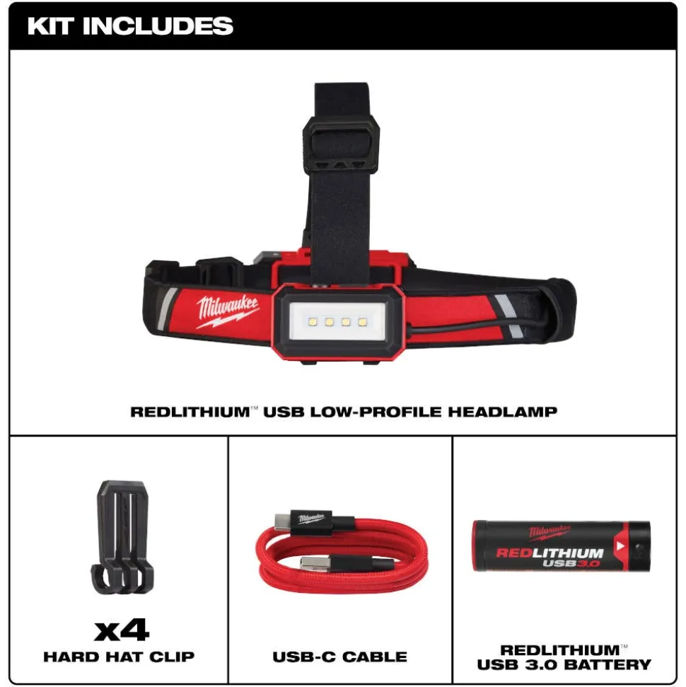 Milwaukee Tools M18 Rover Dual Power 4,000 Lumen Flood Light (Bare Tool), REDLITHIUM USB Rechargeable 500 Lumen Pivoting Flashlight (3.0Ah) Kit, and M18 Red Lithium 5.0 Ah XC Battery KIT-2366-20-2113-21-48-11-1850