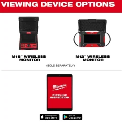 Milwaukee Tools M12 65’ Ultra Flex Compact Inspection Camera Kit 3318-22A