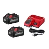 Milwaukee Tools M18 18-Volt Lithium-Ion High Output Starter Kit with Two 6.0 Ah Battery and Charger 48-59-1862S