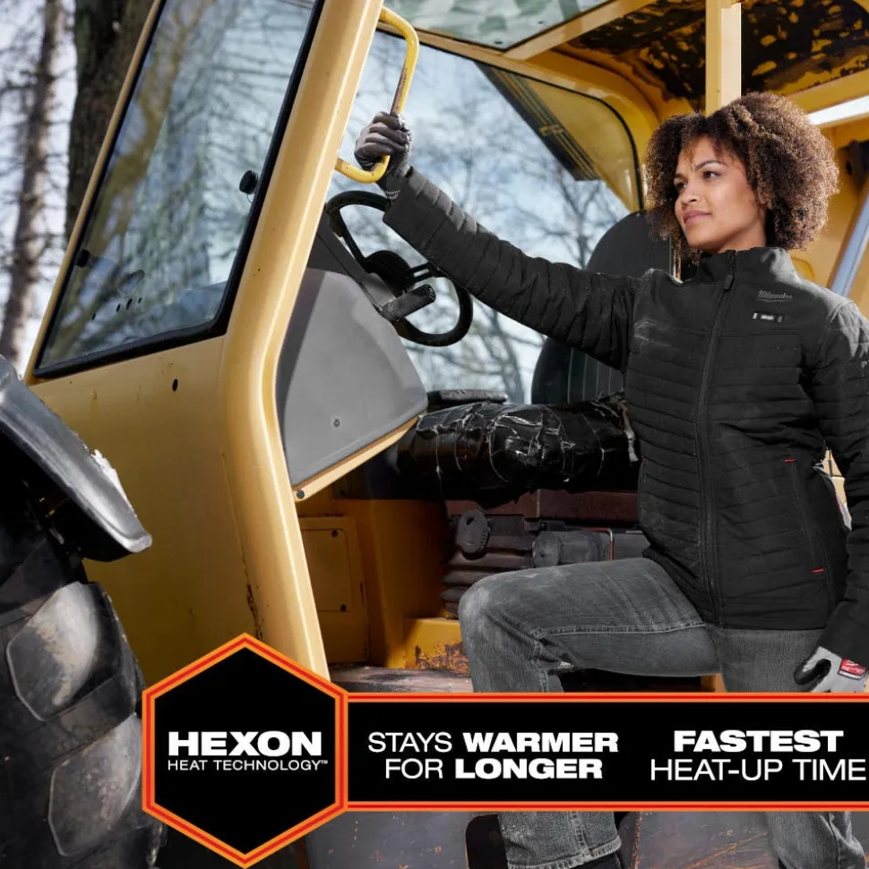 Milwaukee Tools M12 Women's Heated Axis Jacket Grey, Kit F102G