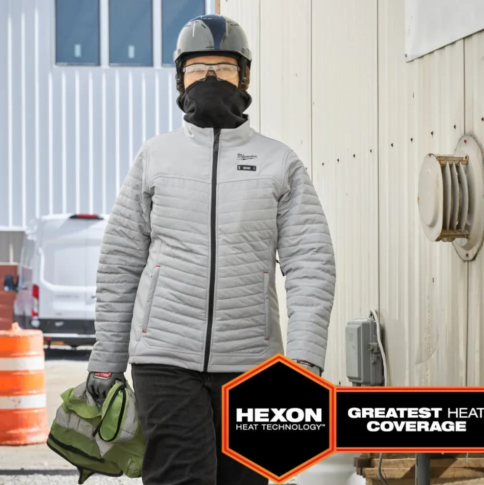 Milwaukee Tools M12 Women's Heated Axis Jacket Grey, Kit F102G