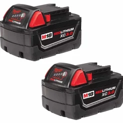 Milwaukee Tools M18 XC High Capacity (3.0 AH) Redlithium Battery Two Pack 48-11-1822