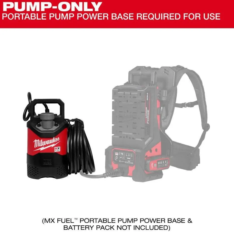Milwaukee Tools MX FUEL 1HP 2" Submersible Pump 49-50-1210