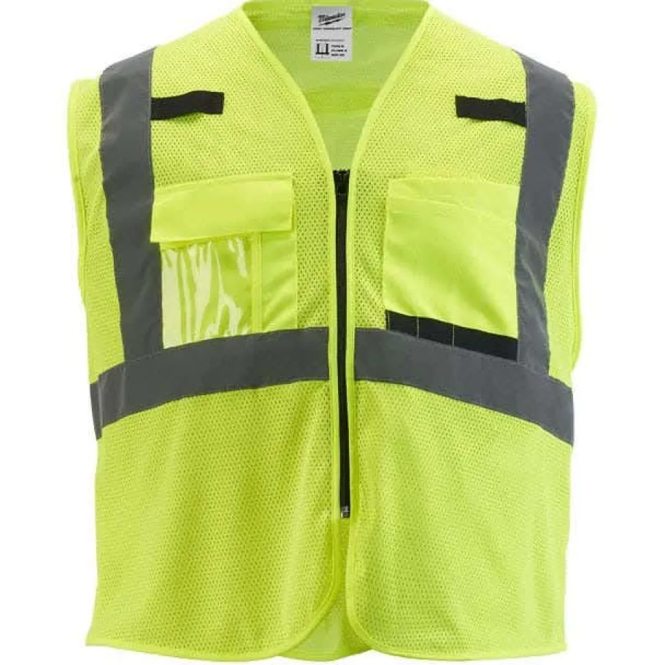 Milwaukee Tools Non-Breakaway Class 2 Mesh Safety Vest Hi-Vis Orange 48-73-511O