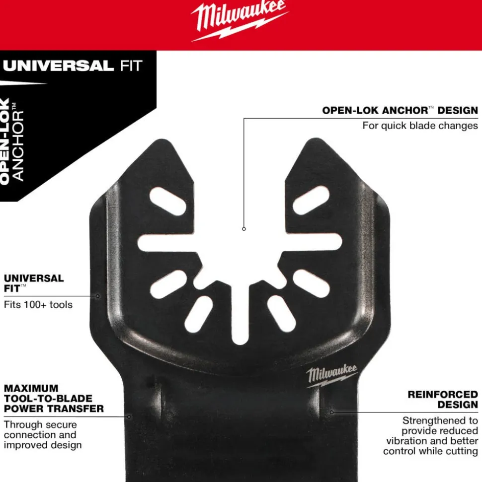 Milwaukee Tools OPEN-LOK DIAMOND MAX Diamond Grit Grout Removal Multi-Tool Plunge Blade 49-25-2251