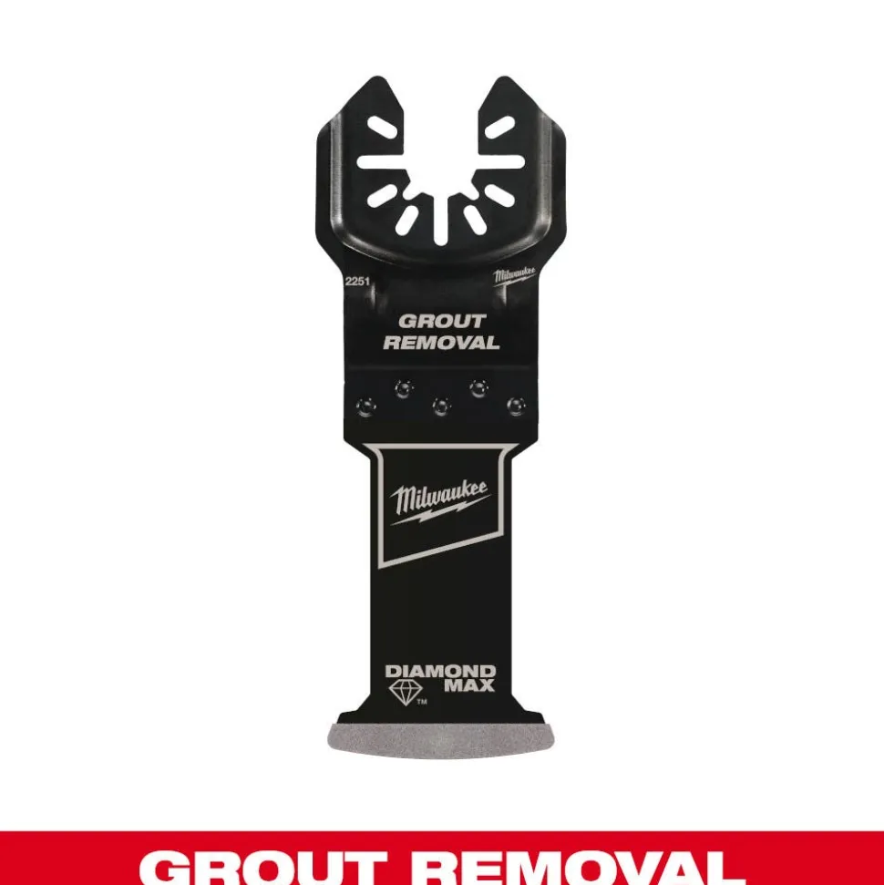 Milwaukee Tools OPEN-LOK DIAMOND MAX Diamond Grit Grout Removal Multi-Tool Plunge Blade 49-25-2251
