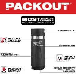 Milwaukee Tools PACKOUT 18oz Insulated Bottle with Sip Lid 48-22-8395B