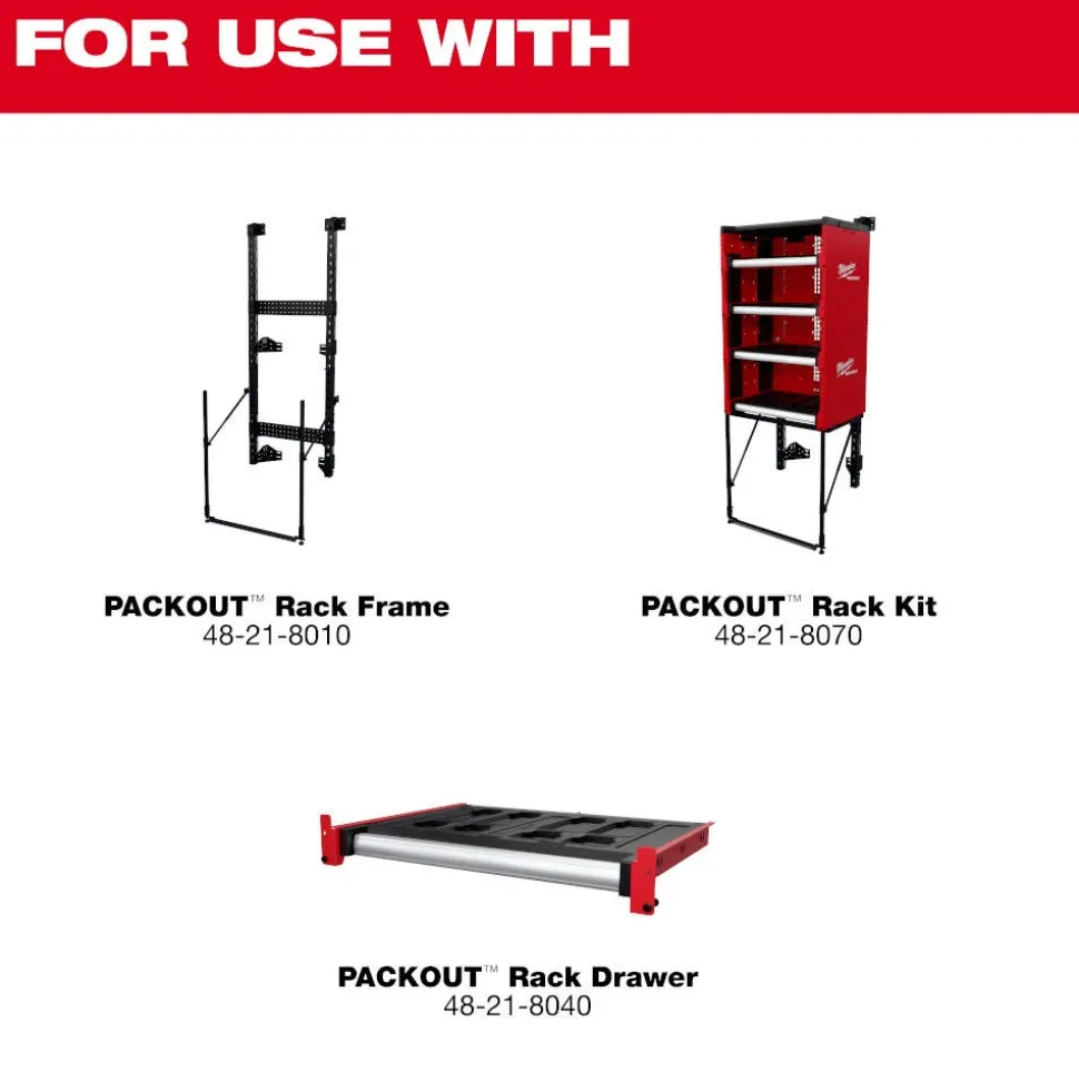 Milwaukee Tools PACKOUT™ Rack (Stationary or Vehicle Mount) 48-21-8000