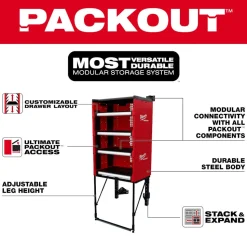 Milwaukee Tools PACKOUT™ Rack Kit (Stationary or Vehicle Mount) 48-21-8070