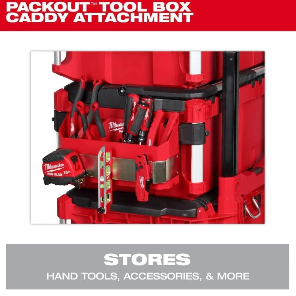 Milwaukee Tools PACKOUT Tool Box Caddy Attachment 48-22-8602