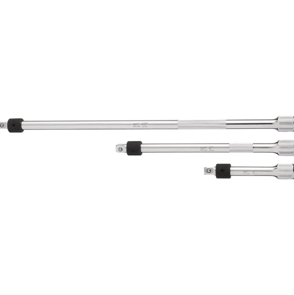 Milwaukee Tools 3pc 1/4” Drive Locking Extension Set 48-22-9360