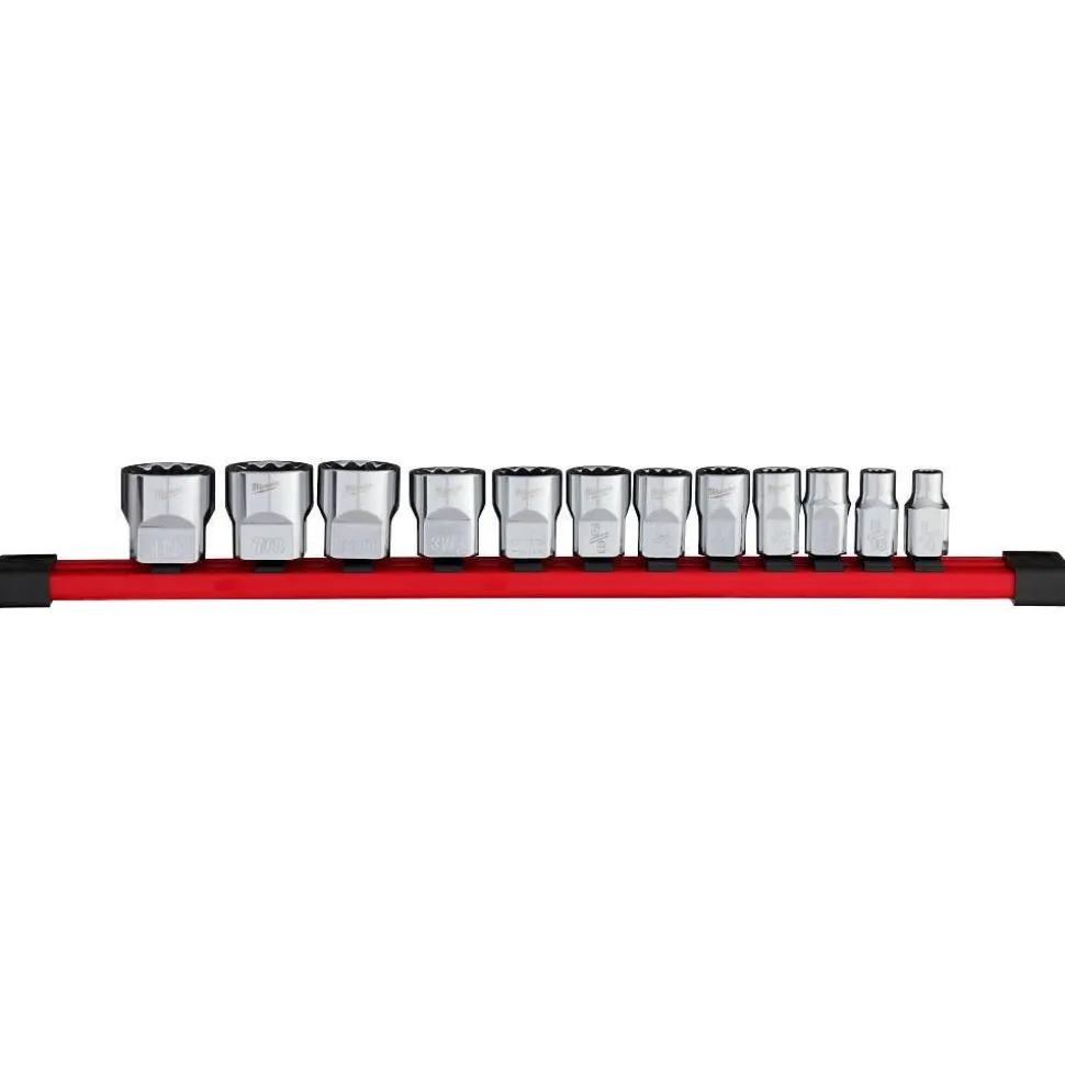 Milwaukee Tools 12pc 3/8" Drive 12-Point SAE Socket Set 48-22-9420