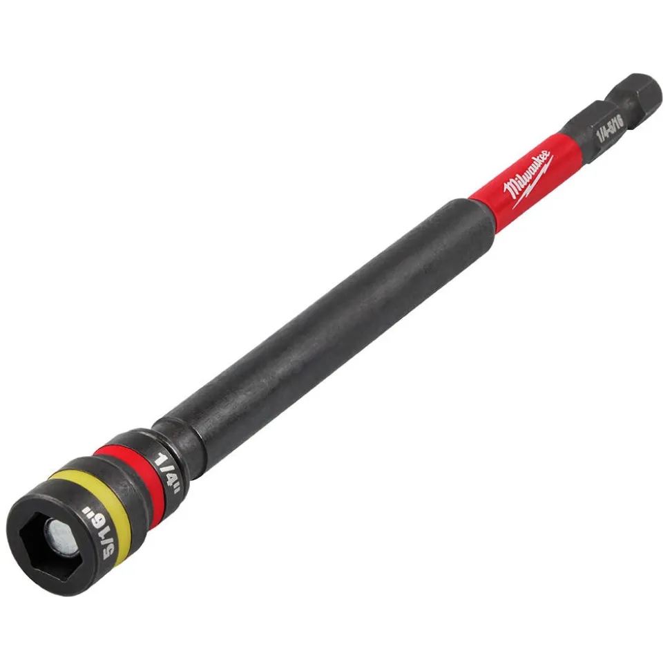 Milwaukee Tools SHOCKWAVE™ Impact Duty 1/4” and 5/16” x 6” QUIK-CLEAR™ 2-in-1 Magnetic Nut Driver 49-66-4745