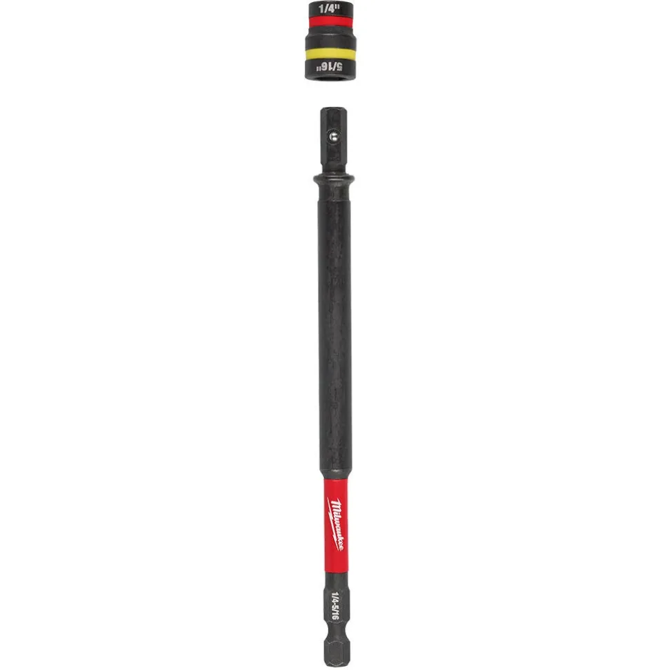 Milwaukee Tools SHOCKWAVE™ Impact Duty 1/4” and 5/16” x 6” QUIK-CLEAR™ 2-in-1 Magnetic Nut Driver 49-66-4745