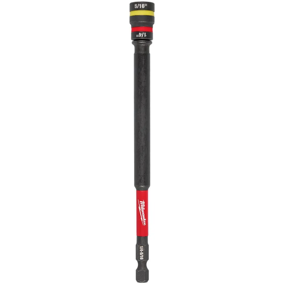 Milwaukee Tools SHOCKWAVE™ Impact Duty 1/4” and 5/16” x 6” QUIK-CLEAR™ 2-in-1 Magnetic Nut Driver 49-66-4745