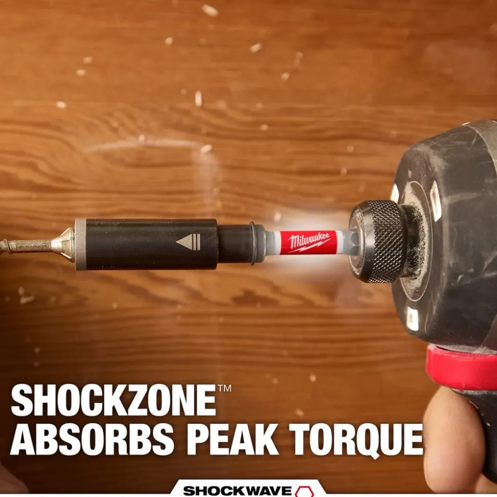 Milwaukee Tools SHOCKWAVE™ Impact Duty 3" Screw-Holding Bit Holder & Insert Bit Set (4Pc) 48-32-7905
