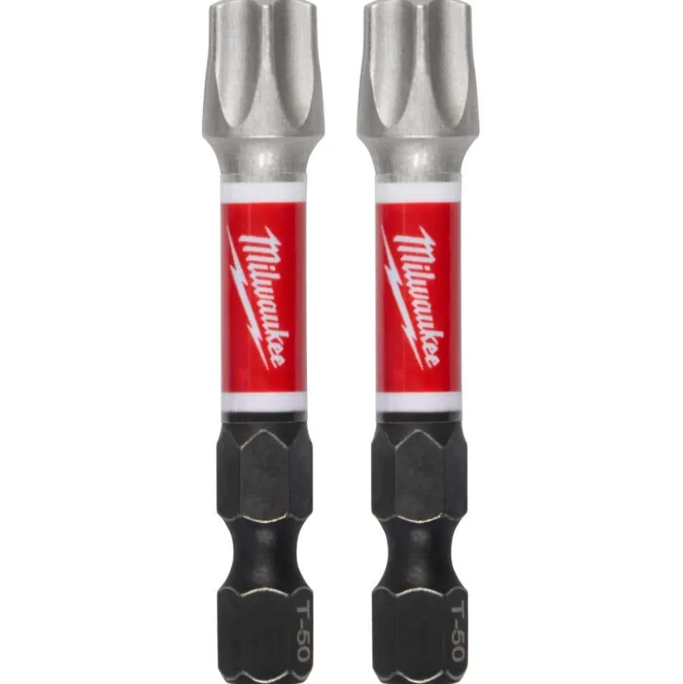 Milwaukee Tools SHOCKWAVE™ Impact Duty 2" T50 Impact Bits 2Pk 48-32-6002