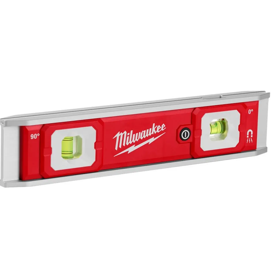 Milwaukee Tools 9" Torpedo Level with Lighted Vials 48-22-5105