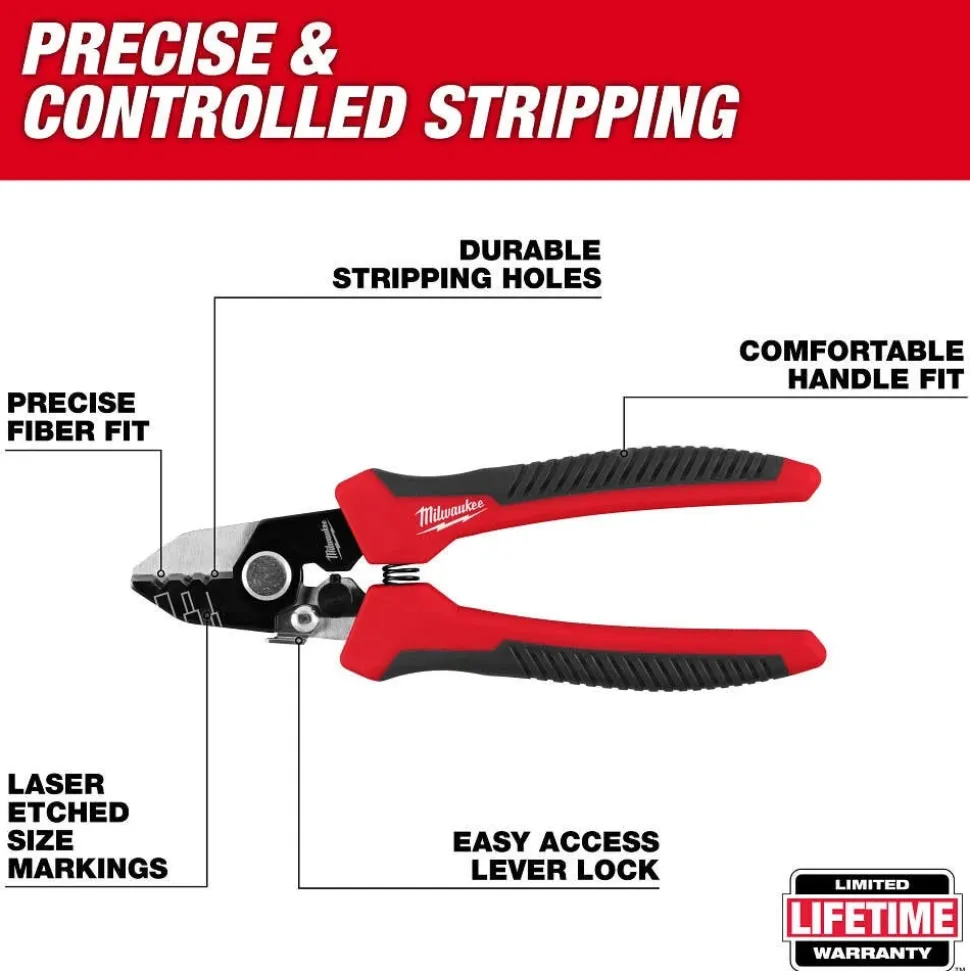 Milwaukee Tools Tri-Hole Fiber Stripper 48-22-3013