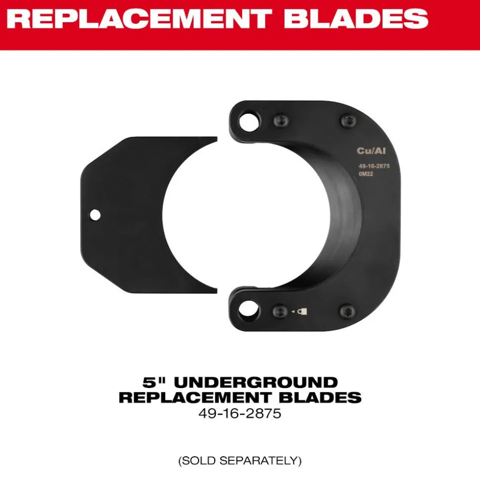 Milwaukee Tools 5" Underground Replacement Blades 49-16-2875