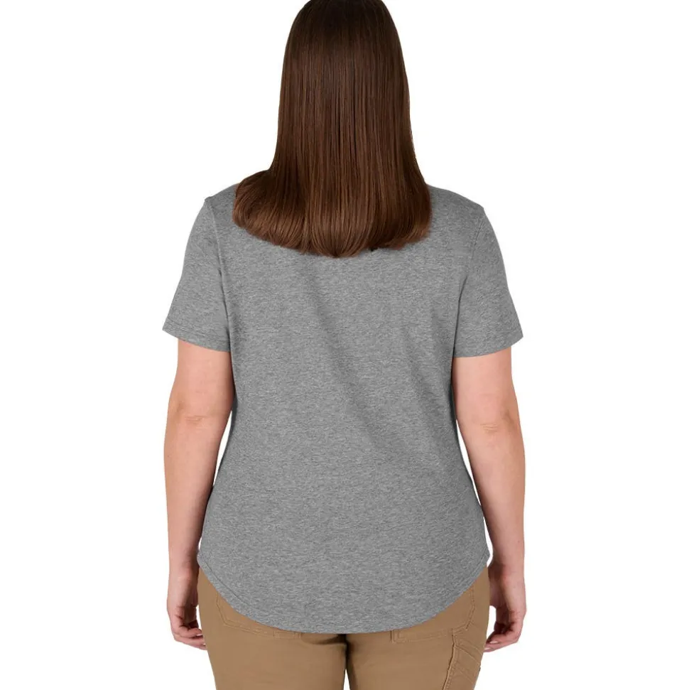 Milwaukee Tools Women's FREEFLEX Hybrid Tee - Short Sleeve - Grey F452G