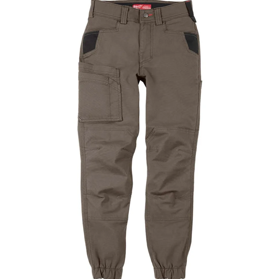 Milwaukee Tools Women's GRIDIRON Double Knee Jogger Pants - Brown, F652N