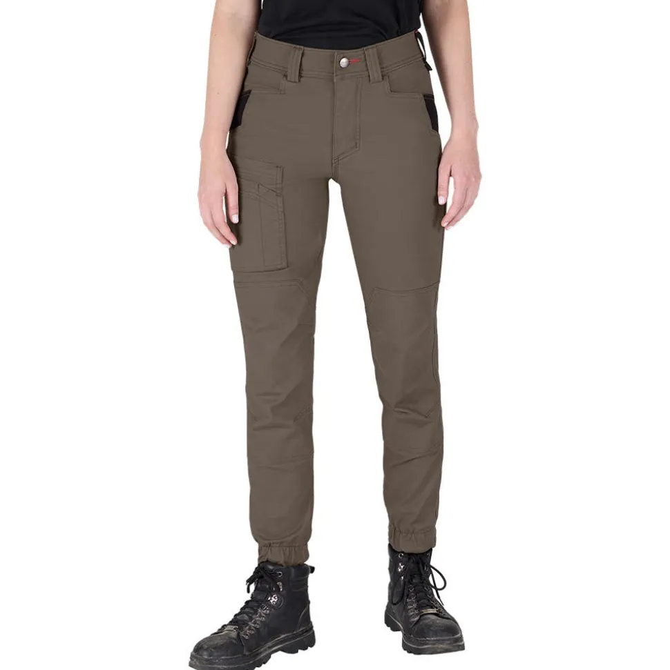 Milwaukee Tools Women's GRIDIRON Double Knee Jogger Pants - Brown, F652N