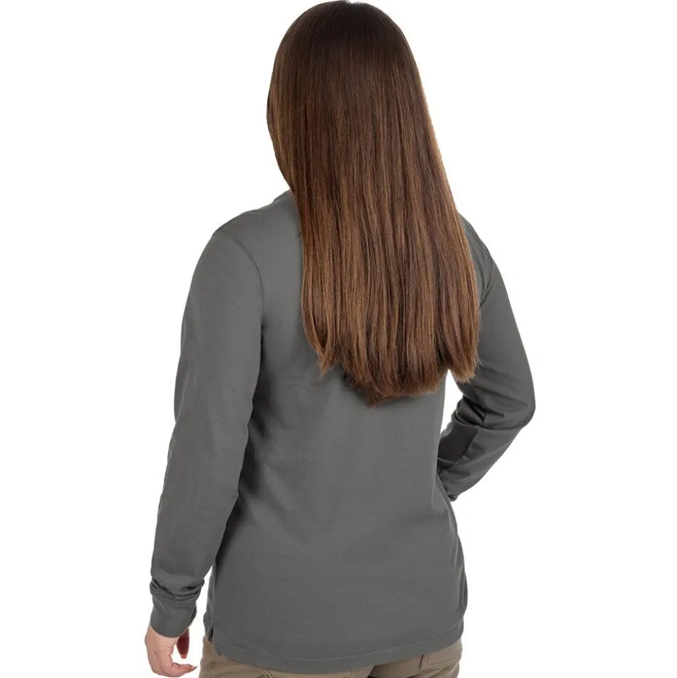 Milwaukee Tools Women's GRIDIRON™ Pocket T-Shirt - Long Sleeve Gray