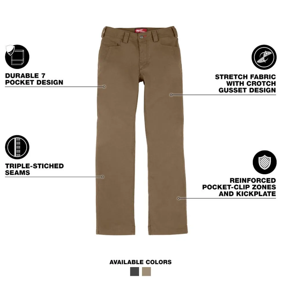 Milwaukee Tools Women's Work Pants - Khaki F650G