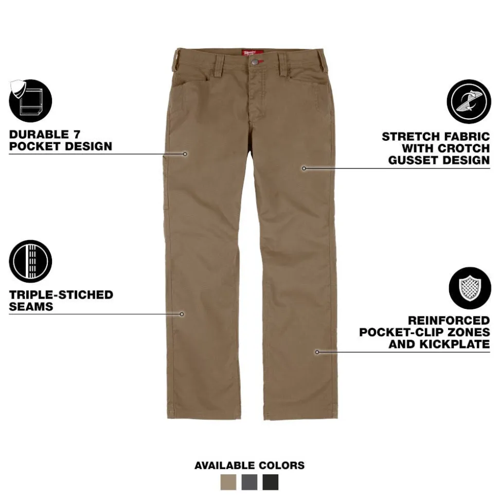 Milwaukee Tools Work Pants - Khaki M650K