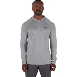 Milwaukee Tools WORKSKIN Hooded Sun Shirt Gray M550G