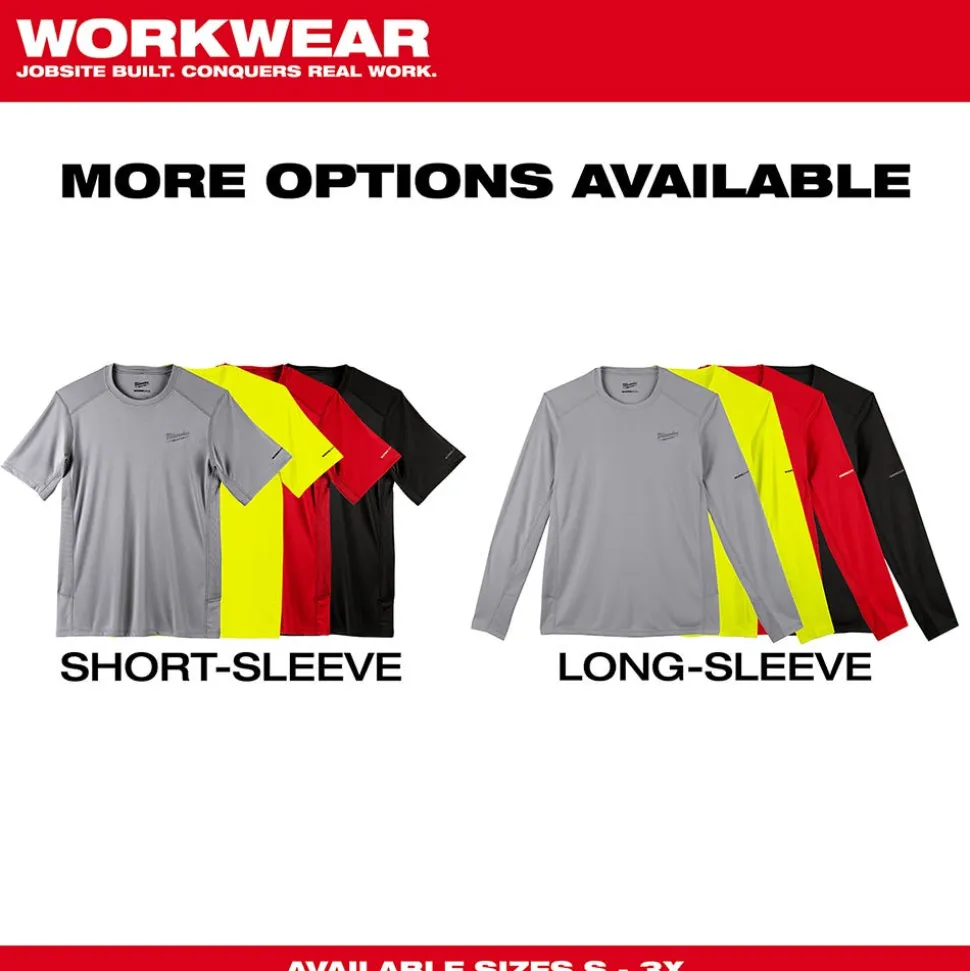 Milwaukee Tools Workskin Lightweight Short Sleeve Performance Shirt Red 414R