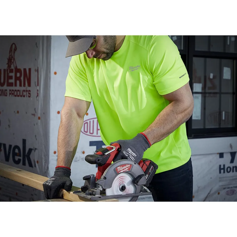 Milwaukee Tools Workskin Lightweight Short Sleeve Performance Shirt Red 414R