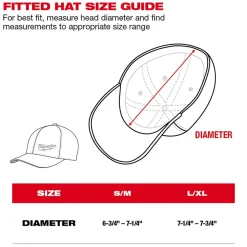 Milwaukee Tools Workskin Performance Fitted Hat Blue 507BL