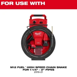Milwaukee Tools 1/4" x 35' Chain Snake Cable 48-53-2519
