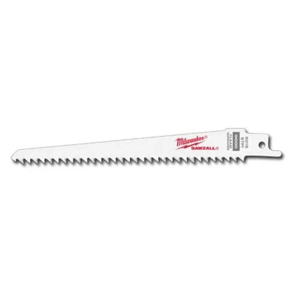 Milwaukee 6" 6 TPI Fleam Ground SAWZALL Blades (5 Pack) 48-00-5015