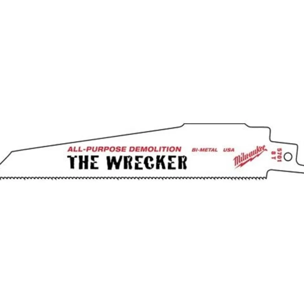 Milwaukee 9" 8 TPI Wrecker Demolition Sawzall Blades (25 Pack) 48-00-8706